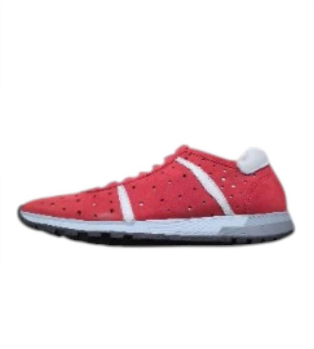 NEW ERIC MICHAEL women's paz sneakers in red